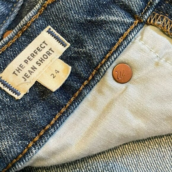 Madewell The Perfect Jean Shorts in Rayburn Comfort Stretch Women's Size 24 - Picture 6 of 7